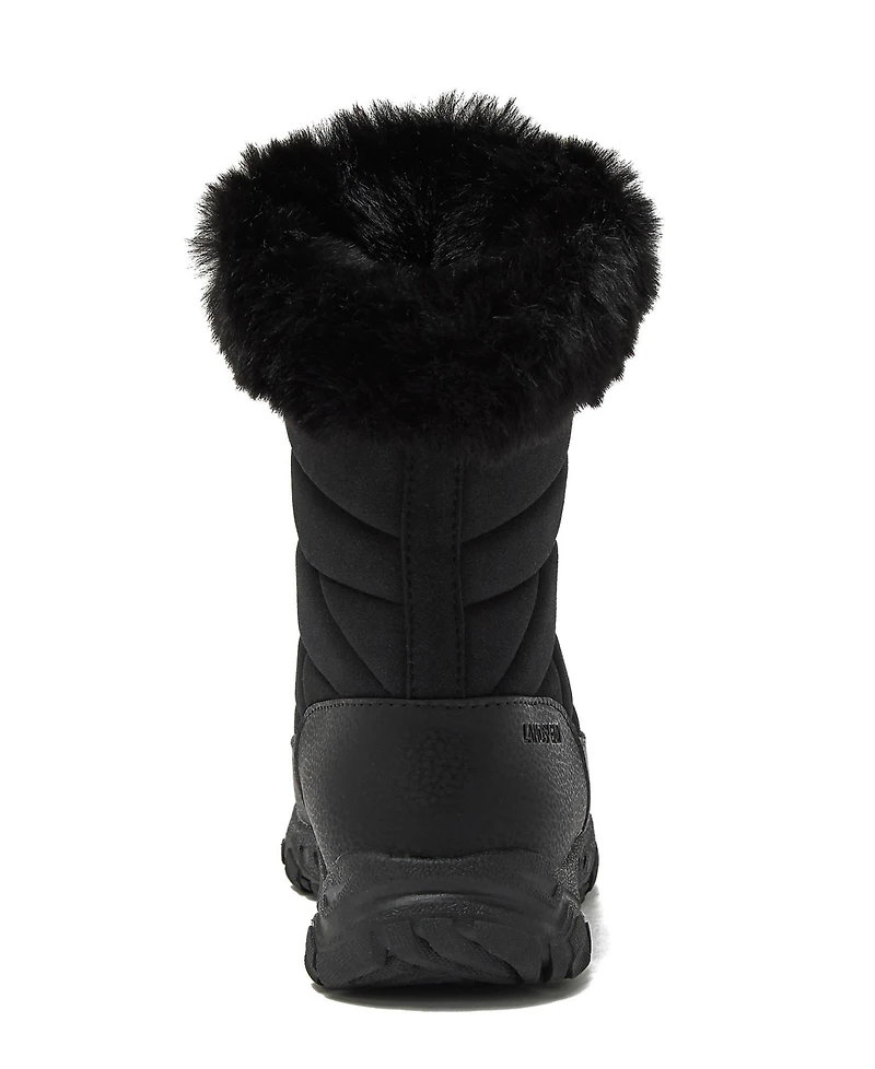 Lands' End Women's Wide Width Expedition Trail Waterproof Lace Up Snow Boots