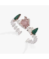 Alex and Ani Pink Christmas Gingerbread House Cuff