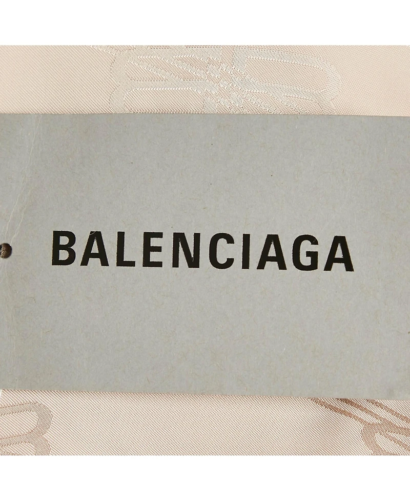 Pre-Owned Balenciaga Women's Logo Jacquard Satin Shirt