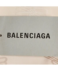 Pre-Owned Balenciaga Women's Logo Jacquard Satin Shirt