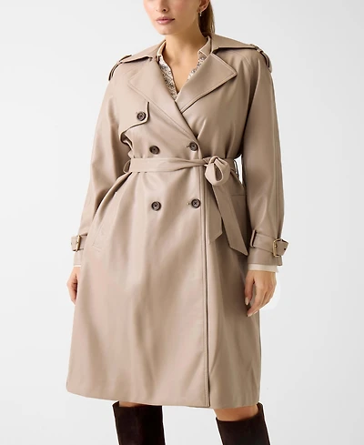 Guess Women's Bianka Double-Breasted Trench Coat