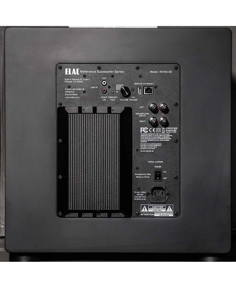 Elac RS700 Varro Reference 12 Inch Smart Subwoofer - Each (Satin Black)