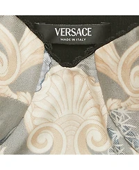 Pre-Owned Versace Women's Printed Silk Blend Lace Trim Bralette Top