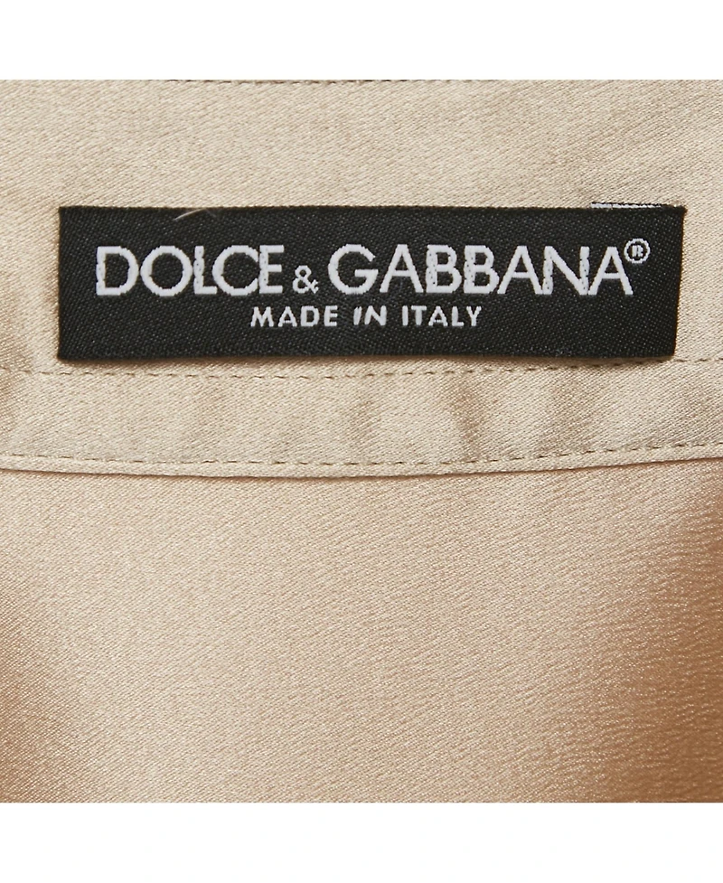 Pre-Owned Dolce & Gabbana Women's Satin Button Detail Shirt