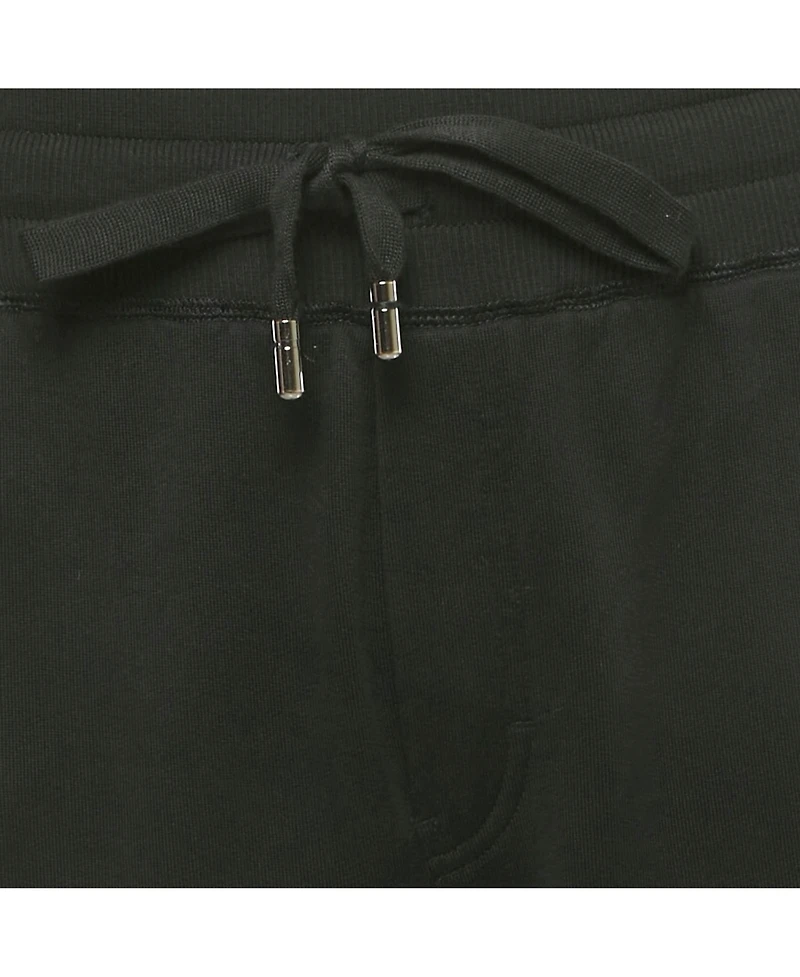 Pre-Owned Dolce & Gabbana Men's Black Cotton Logo Plaque Sweatpants