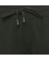 Pre-Owned Dolce & Gabbana Men's Black Cotton Logo Plaque Sweatpants