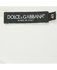 Pre-Owned Dolce & Gabbana Women's White Printed Cotton T-Shirt