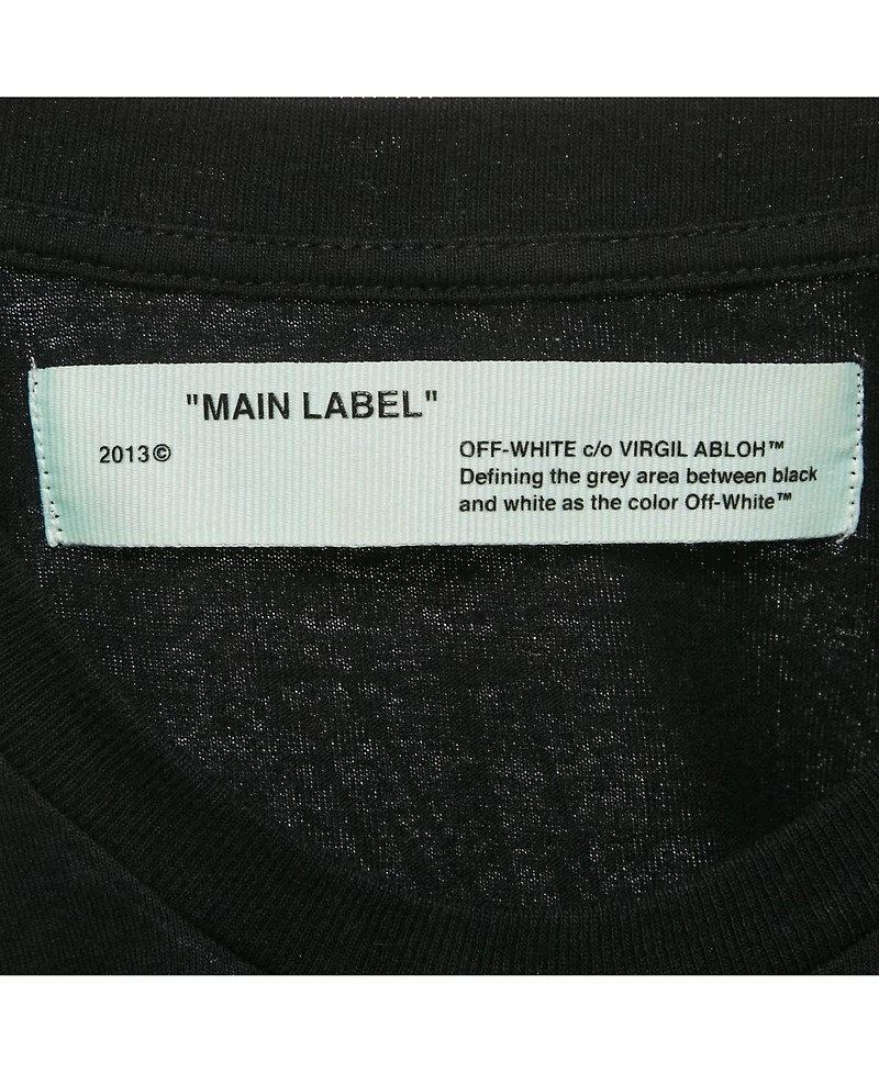 Pre-Owned Off-White Women's Pre-Owned Print Cotton Jersey Crew Neck T-Shirt