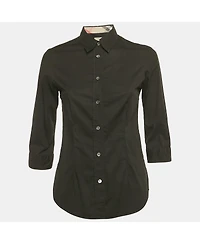 Pre-Owned Burberry Women's London Checker Print Cotton T-Shirt