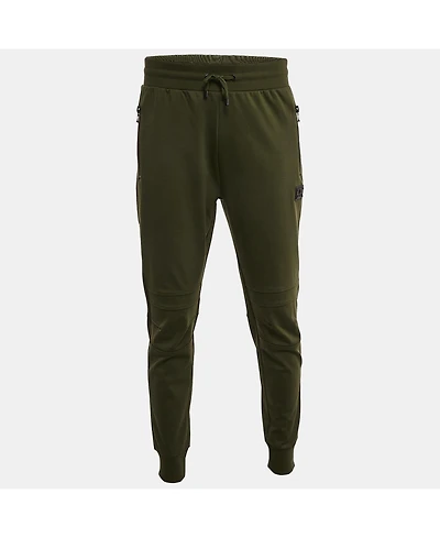 Pre-Owned Balmain Men's Green Jersey Pintuck Detail Track Pants