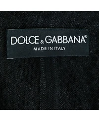 Pre-Owned Dolce & Gabbana Women's Black Lace And Viscose Button Front Vest