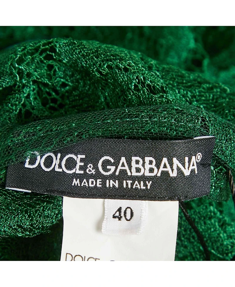 Pre-Owned Dolce & Gabbana Women's Black And Beige Dice Key Printed Silk Short Sleeve Top