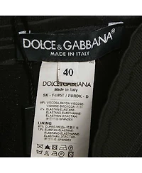 Pre-Owned Dolce & Gabbana Women's Black Crepe Pencil Skirt
