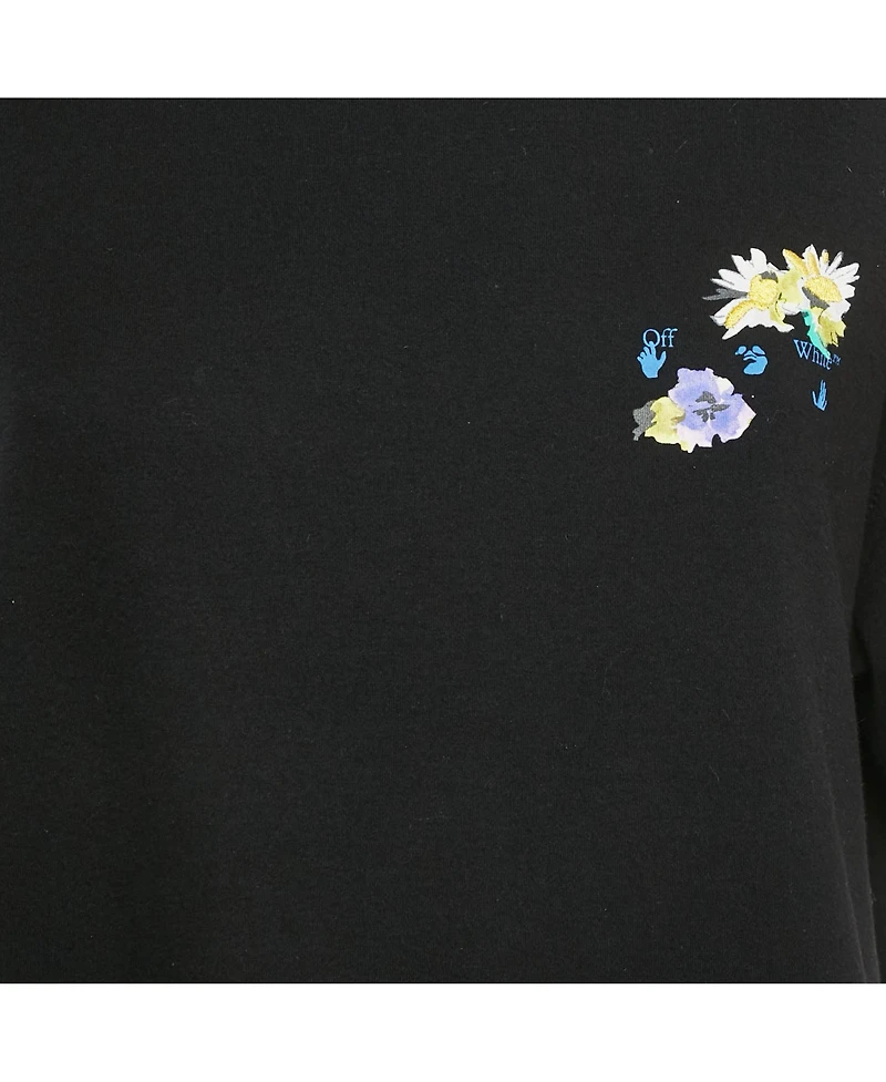 Pre-Owned Off-White Women's Logo Print Cotton Crew Neck T-Shirt