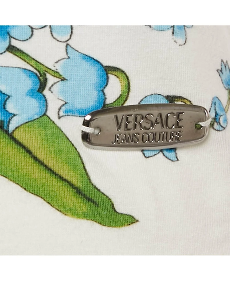 Pre-Owned Versace Women's Jeans Couture Printed Cotton Knit Tank Top