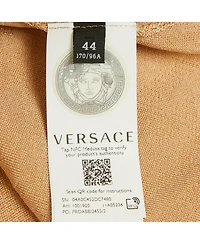 Pre-Owned Versace Women's Dark Beige Rib Knit Sweater