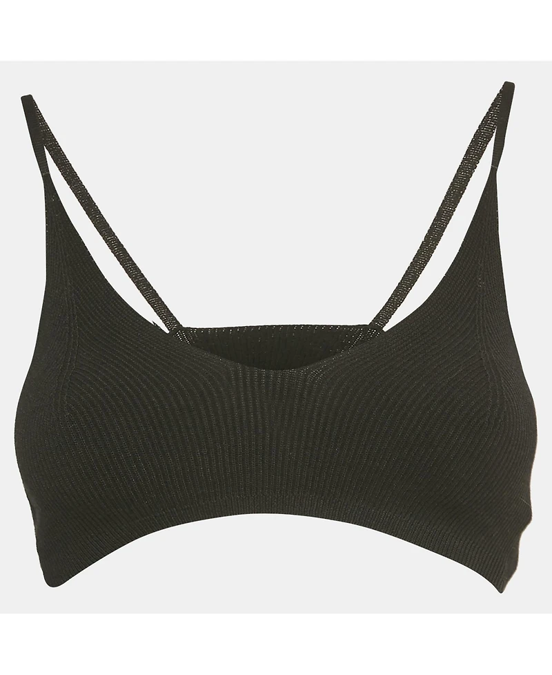 Pre-Owned Jacquemus Women's Rib Knit Le Bandeau Bralette Top