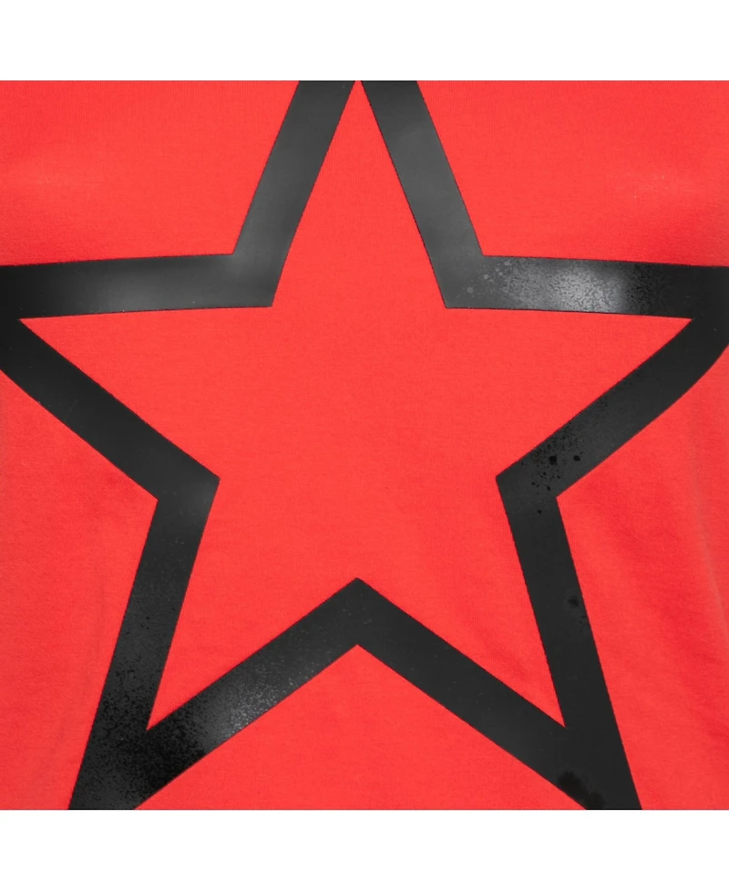 Pre-Owned Givenchy Women's Cotton Star Appliqued Short Sleeve T-Shirt