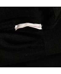 Pre-Owned Dolce & Gabbana Women's Black Floral Print Knit Draped Long Sleeve Top