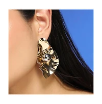 Women's The Techno-Flora Statement Earrings - California Gold