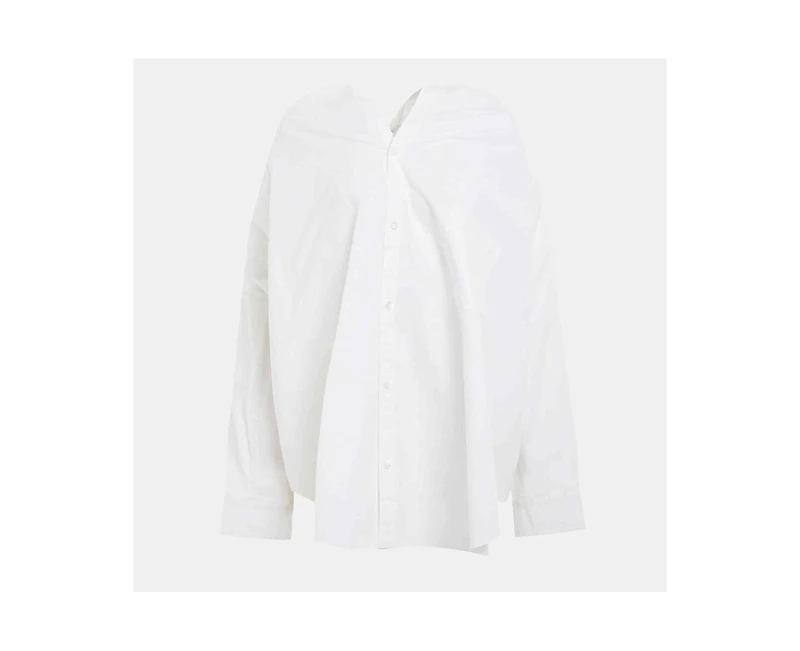 Pre-Owned Balenciaga Women's Cotton Knotted Vareuse Shirt