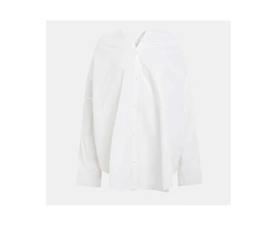 Pre-Owned Balenciaga Women's Cotton Knotted Vareuse Shirt