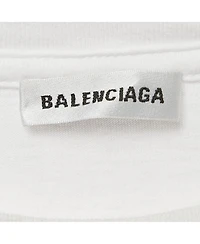 Pre-Owned Balenciaga Women's Bb Logo Print Cotton Crewneck-Shirt