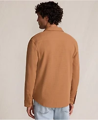 Lands' End Men's Long Sleeve Knit Workwear Waffle Shirt