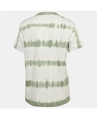 Pre-Owned Isabel Marant Women's Etoile White/green Tie-Dye Cotton Dena T-Shirt