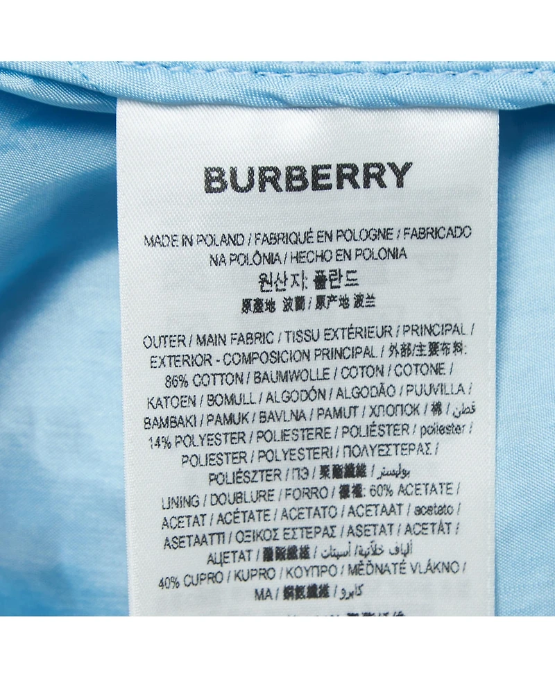 Pre-Owned Burberry Women's Pale Blue Lace Pencil Skirt