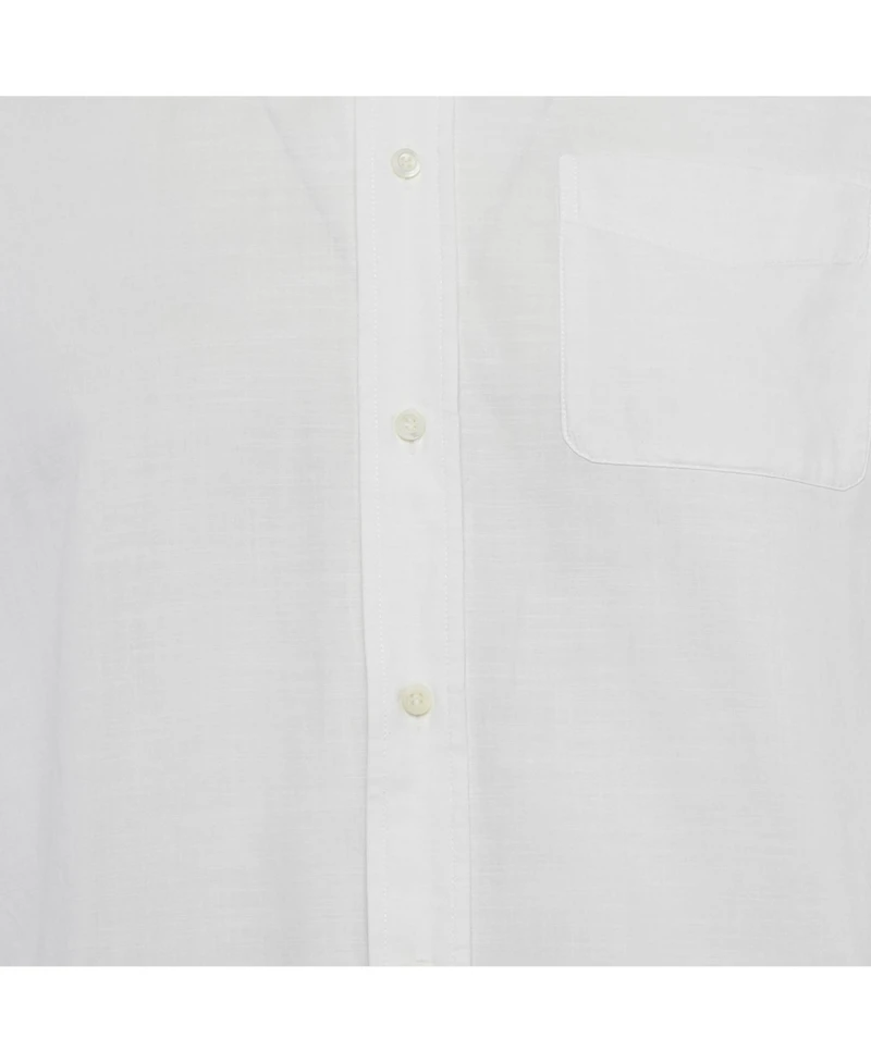 Pre-Owned Brunello Cucinelli Men's White Cotton Buttoned Half Sleeve Shirt