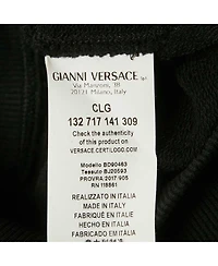 Pre-Owned Versace Women's Pink Monogram Print Cotton Crew Neck Sweatshirt