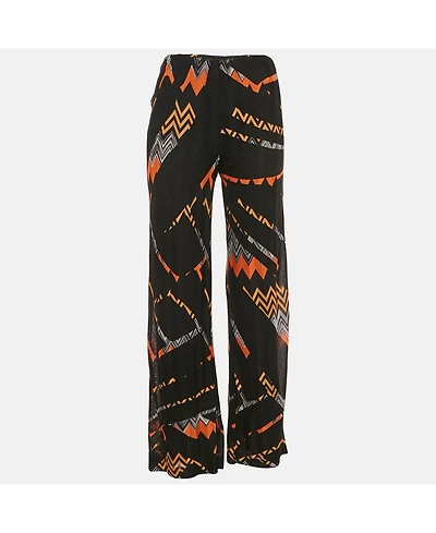 Pre-Owned Missoni Women's Zig Zag Knit Straight Leg Trousers