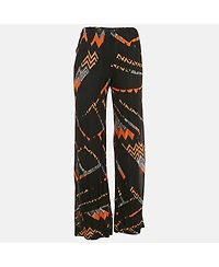 Pre-Owned Missoni Women's Zig Zag Knit Straight Leg Trousers