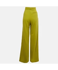 Pre-Owned Dries Van Noten Women's Cotton Knit Wide Leg Pants
