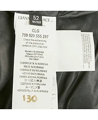 Pre-Owned Versace Men's Pre-Owned Versus Versace Green Synthetic Zip-Up Quilted Down Jacket