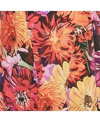 Pre-Owned Stella Mccartney Women's Multicolor Floral Print Silk Wrap Style Midi Skirt