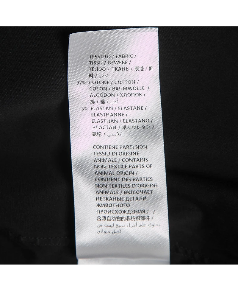 Pre-Owned Alexander Mcqueen Men's Black Cotton Half Sleeve Shirt