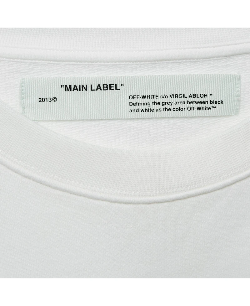 Pre-Owned Off-White Women's White Logo Embroidered Cotton Hoodie