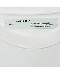 Pre-Owned Off-White Women's White Logo Embroidered Cotton Hoodie