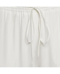 Pre-Owned Chloe Women's Milk White Crepe Wide-Leg Pants