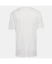 Pre-Owned Dolce & Gabbana Men's White Jersey Crewneck T-Shirt