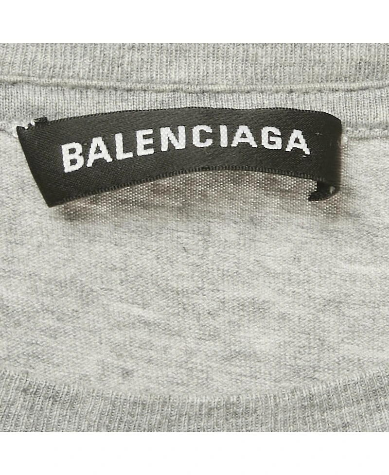 Pre-Owned Balenciaga Men's Grey Political Campaign Print Jersey T-Shirt