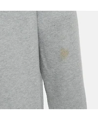 Pre-Owned Versace Women's Jeans Couture Grey Logo Applique Cotton Knit Sweatshirt