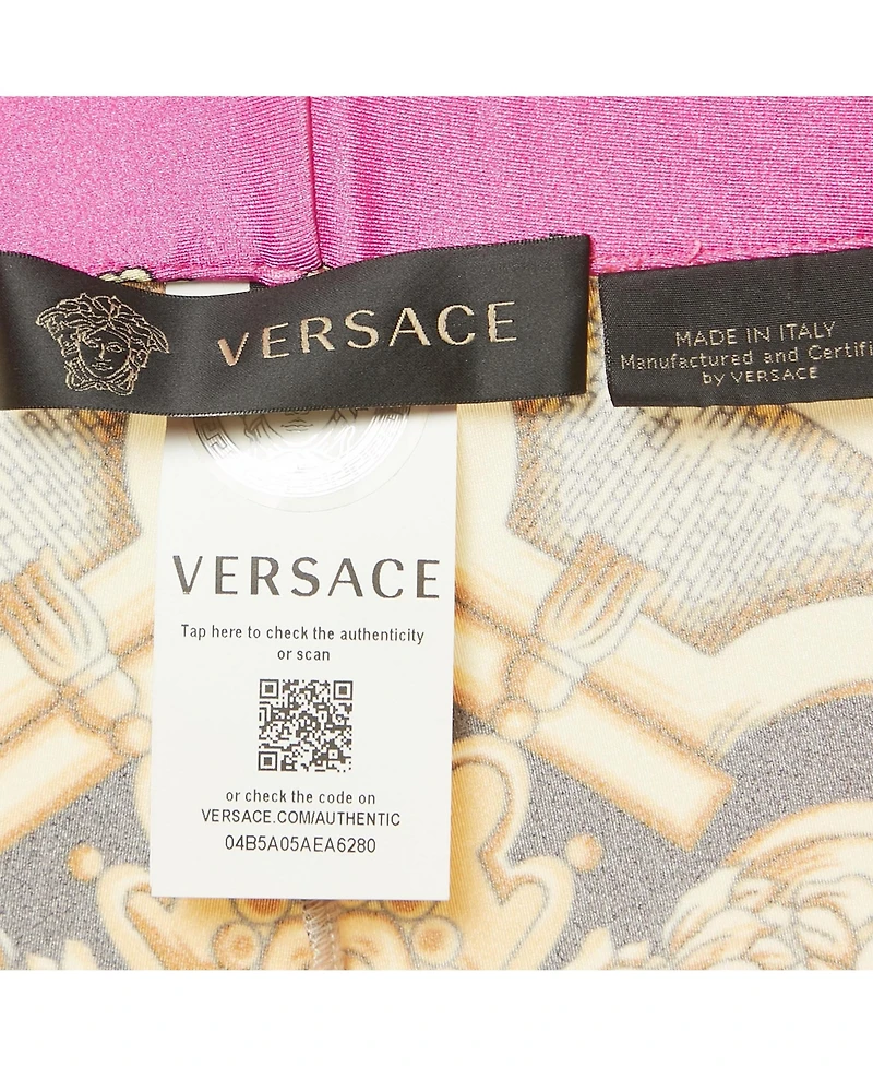 Pre-Owned Versace Women's Multicolor Printed Jersey Leggings