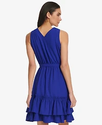 Calvin Klein Women's V-Neck Short Dress