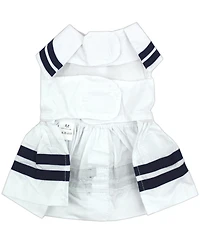 Parisian Pet Dress Sailor White