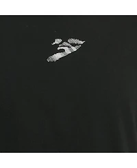 Pre-Owned Off-White Men's Black Logo Embroidered Cotton Crewneck T-Shirt