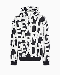 A|X Armani Exchange Men's Long Sleeve Logo Print Hoodie