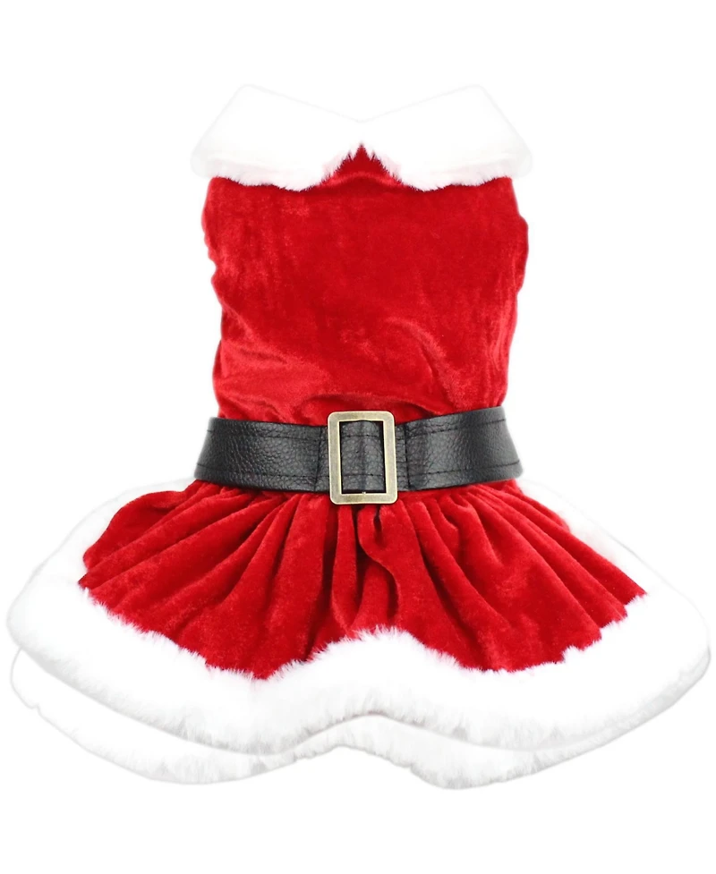 Parisian Pet Mrs Claus Winter Dress